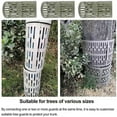 thumbnail image 4 of Tree Trunk Protector Cover Expandable Plastic Tree Guard Bark Protection Light Coffee Color 13.5" x 7.8" Stackable for Saplings & Mature Trees, 4 of 5