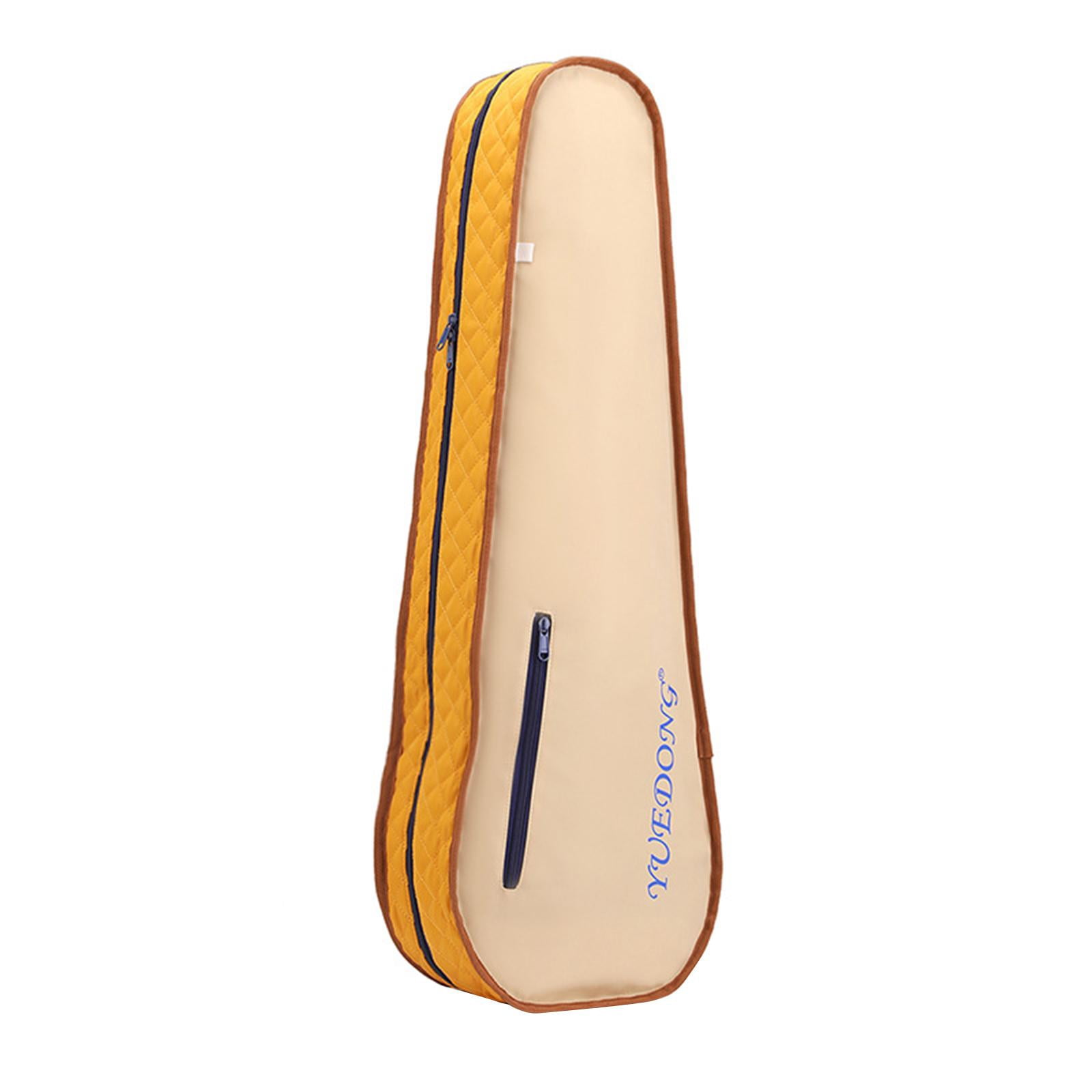 QccHieUs 4/4 Violin Case Portable Carrying Bag Foldable Adjustable Backpack Straps Violin yellow
