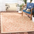 thumbnail image 2 of Safavieh Courtyard Nanda Botanical Indoor/Outdoor Area Rug, Natural/Terracotta, 4' x 5'7", 2 of 9