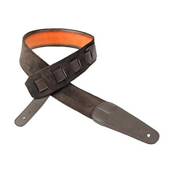 Walker & Williams GR-01 Sunburst Guitar Strap with Pick Pockets & Padded Velour Back