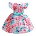 thumbnail image 2 of 2-9T Flower Butterfly Girls Dress Ball Gown Party Pageant Floral Dresses, 2 of 6
