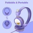thumbnail image 6 of New Bee Wired Headphones for Kids Foldable Headset for Boys Girls Adjustable Headphone with Mic, 6 of 13