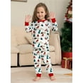 thumbnail image 6 of WIBACKER Kids Christmas Tree Pajamas Long Sleeve Holiday Pjs Set Toddler Boys Girls Xmas Reindeer Jammies 2-14 Years, 6 of 9