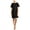 black, variant on American Living Womens Flutter-Sleeve Shift Cocktail Dress, Black, 4