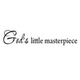 thumbnail image 2 of VWAQ God's Little Masterpiece Nursery Wall Decals Baby's Room Wall Art -1762 (40"W X 8"H), 2 of 2