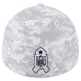 thumbnail image 4 of Men's New Era  White Pittsburgh Steelers 2025 Salute to Service Digital Camo Fan Pack 39THIRTY Flex Hat, 4 of 5