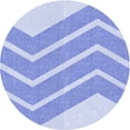thumbnail image 1 of Ahgly Company Indoor Round Patterned Heavenly Blue Area Rugs, 3' Round, 1 of 6