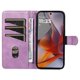 thumbnail image 2 of For Motorola Moto G75 5G Case Flip Wallet T-Shape Lines Leather Phone Cover - Light Purple, 2 of 5