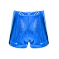 thumbnail image 4 of inlzdz Kids Girls Shiny Sequin Dance Shorts Gymnastics Athletic Tumbling Bottoms Boyshorts Blue 6, 4 of 5