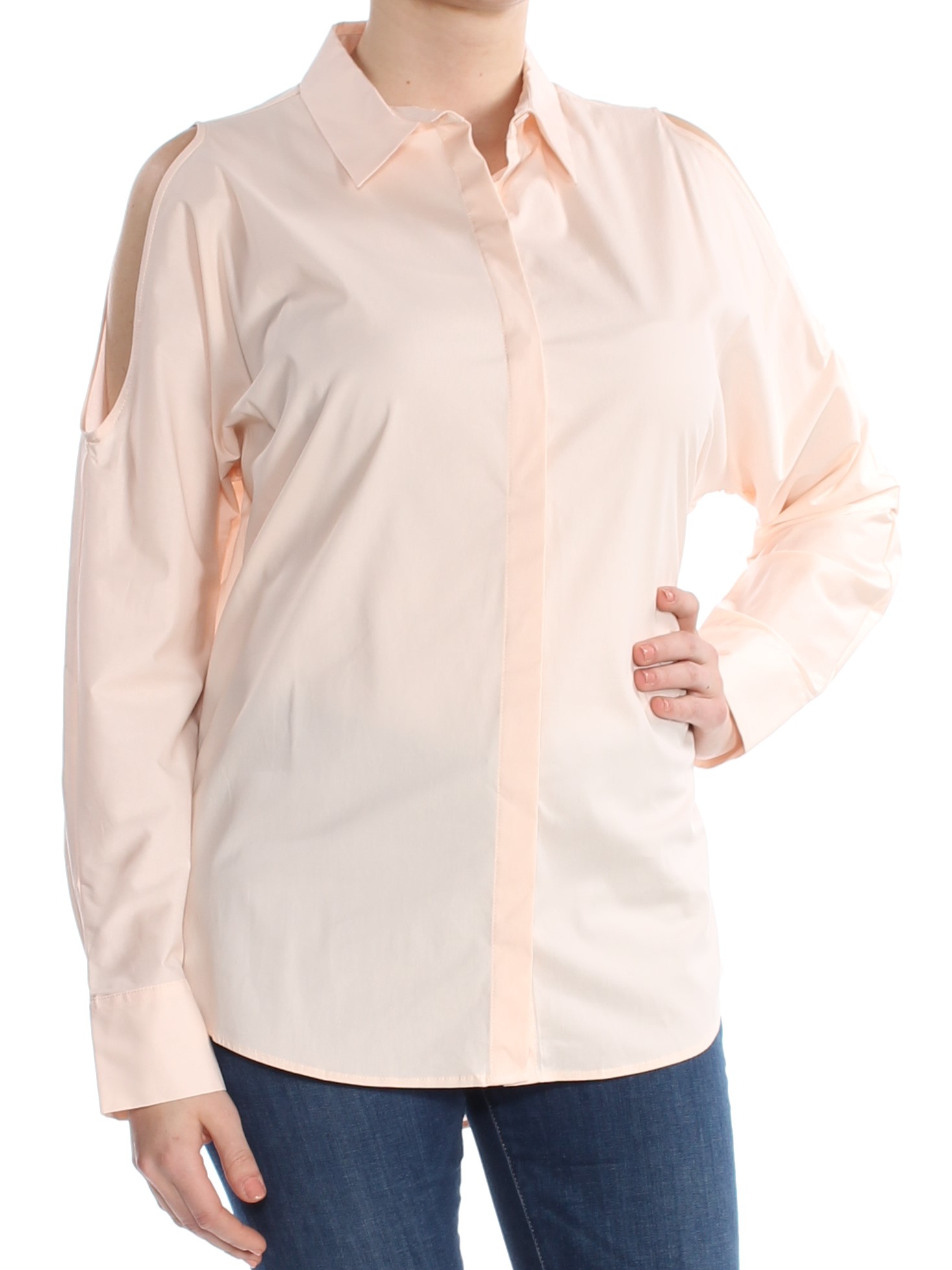 dkny cold shoulder top