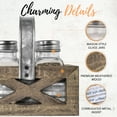 thumbnail image 6 of Autumn Alley Rustic Farmhouse Salt & Pepper Shakers Set with Caddy – Country Kitchen Decor, 6 of 9
