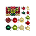 thumbnail image 2 of 100-Piece Shatterproof Plastic Christmas Ornament Set in Assorted Colors, Matte Finish, 1.5 to 2.4 Inches for Holiday Tree Decor, 2 of 2