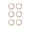 Rose Gold, variant on Sterling Silver 1.2mm Set of Three Endless Hoop Earrings, 10mm