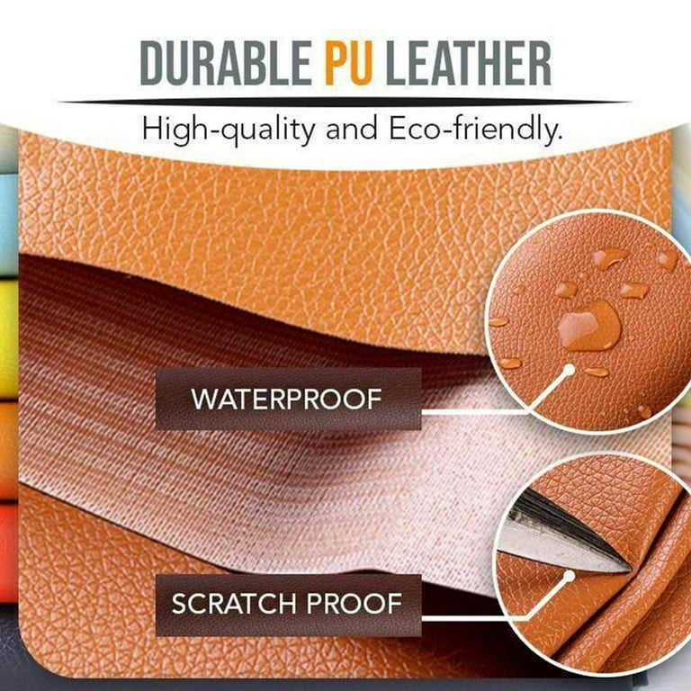 QJH 20*135cm Beige Self-Adhesive Back Adhesive Artificial Leather Repair  Patch, Imitation Lychee Texture High Viscosity Waterproof Breathable Wear  Resistant Scratch Soft Leather Patch, Can Be Used For DIY Mobile Phone  Case, Car