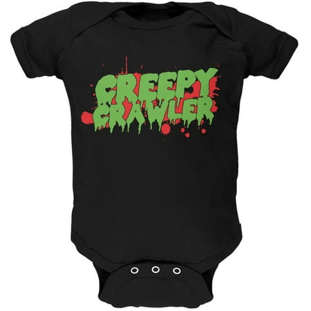 

Halloween Creepy Crawler Black Soft Baby One Piece - 18-24 months