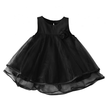 

Toddler Girls Dresses Corsage Dress Flower Girls Dresses（little Girls）， Black 18-24 Months