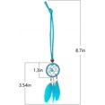 thumbnail image 5 of Mini Dream Catcher 7pcs Set - Encanto del colgante del bolso colgante del espejo retrovisor interior del automóvil (azul),11 Feliz Sencillez, 5 of 5