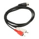 thumbnail image 3 of Cable DIN De 5 Pines A 2 RCA, Cable Macho Din De 5 Pines De PVC De 4,9 Pies A Cable Macho De 2 RCA Para DVD Para Equipo Estéreo, 3 of 8