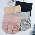 thumbnail image 4 of 6 Pack Underwear for Women Lace Plus Size Low Waist Briefs Gather Waist Buttocks Cute Soft Bikinis, 4 of 4
