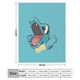 thumbnail image 7 of Pokemon Totodile Throw Blanket Cute Flannel for Boys Girls Men Women, 7 of 7