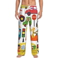 thumbnail image 2 of Goofa Transports with Animals Printed Soft Pajama Pants for Men, Wide Leg Comfy Casual Lounge Yoga Pants-X-Large, 2 of 9