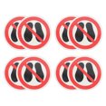 thumbnail image 3 of 8 PC No pise Pegatinas No hay pisos en Surface Sign Self AutoDhesive Peel y Stick Safety Advertencia de vinilo Decal para el piso al aire libre de la oficina, 3 of 5