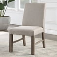 thumbnail image 6 of Xukmct 2 Pack Upholstered Seat Side Chair with Wood Frame, Armless Dining Chair for Kitchen, Dining Room, Gray, 6 of 8