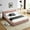 Pink, variant on Modern Elegant Queen Bed with Thick Chenille Fabric / Fit in Any Bedroom Setup