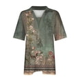 thumbnail image 2 of Camisetas de Manga Corta Impresa Casual para las Mujeres, Camisetas Cortas para las Mujeres Primavera Verano, 2 of 5