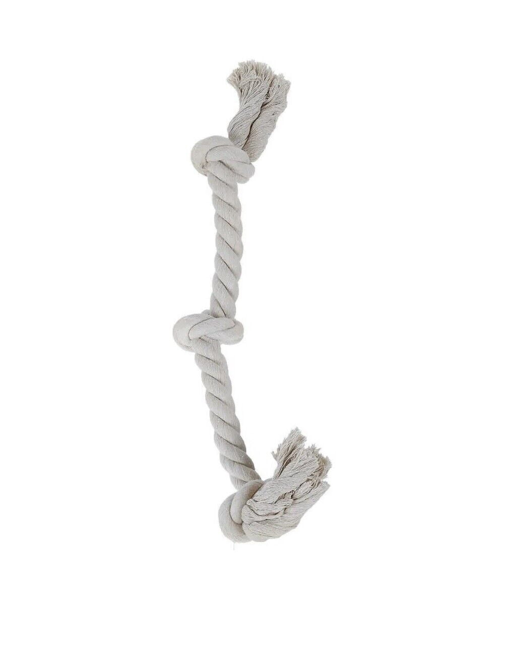 100% Cotton Rope Interactive Dental Dog Tug Medium to Larger Breed 20 inch Toy (4 Rope Toys)