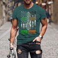 thumbnail image 4 of Ankishi Irish Tee Shirts for Men American Flag Cross Casual Crewneck Short Sleeve Trendy Patriotic Graphic Tees Daily Wear, 4 of 8