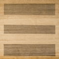 thumbnail image 1 of Ahgly Company Machine Washable Indoor Square Abstract Light Brown Area Rugs, 5' Square, 1 of 7