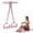 Pink, variant on Pedal Resistance Bands with Handles, 4 Tube Foot Pedal Exercise Band for Sit-Ups, Stretching, Arm, Waist & Leg Home Workouts