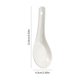 thumbnail image 2 of 2/4/6pcs White Ceramic Soup Spoons For Home And Restaurant Banquets, 2 of 5