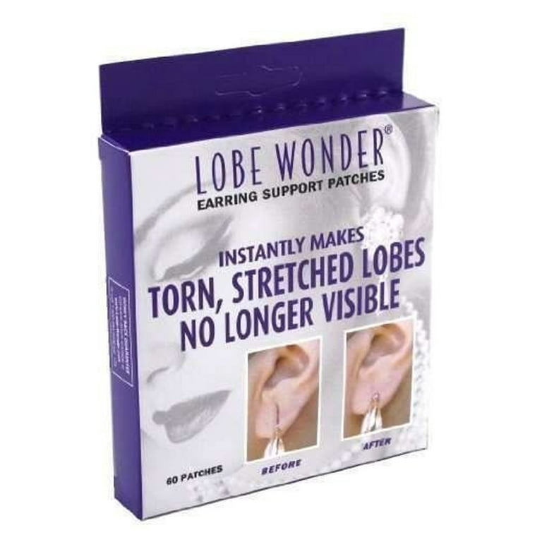 Lobe Wonder Invisible Earring Earlobe Support Patches pack of 2 