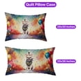 thumbnail image 5 of Hello 2025 French Bulldog Celebrates Happy New Year Firework Balloon Quilt Pillowcase Dog Lover Gifts Throw Pillow Cover Bed Home Decor - 02024, 5 of 5