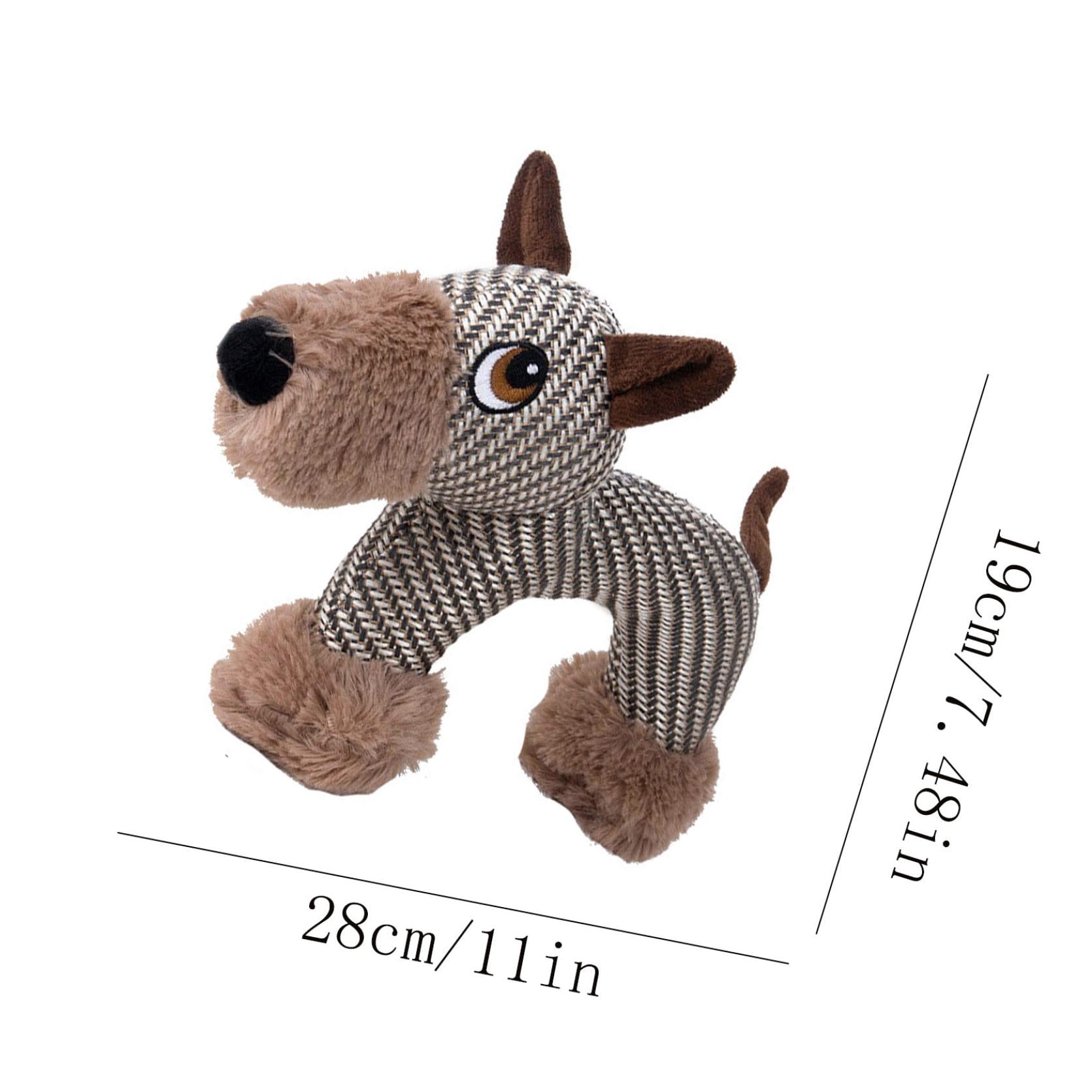 Dog Toy with Squeaker Durable Chew Fabric Interactive Play Captures Attention Relieves Boredom Calming Small Medium Dogs TOPLIU (11"x7.48")