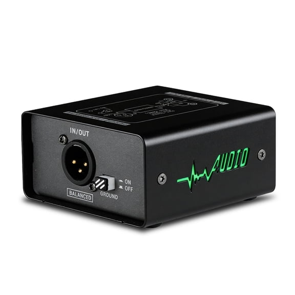 AOOOWER Professional Passive Hum Eliminators Box Ground Looping Noise Isolators 3 Stage Gains Control for Noise Cancellation