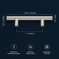 thumbnail image 2 of Hickory Hardware R077744-10Pack Heritage Designs Pack Of (10) Sleek 3" (76Mm) Center To, 2 of 7