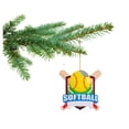 thumbnail image 4 of Softball Ornaments, Softball Ornament, Girls Softball Ornament to Personalize, Softball Gift Idea, Christmas Tree Ornament, Includes Hangtag, Gift Box (Softball), 4 of 6
