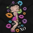 thumbnail image 2 of Betty Boop Colorful Kissing Lips Women's T Shirt Ladies Tee Brisco Brands S, 2 of 5