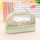 thumbnail image 1 of Estuche de lápices de gran capacidad, bolsa de cosméticos transparente Kawaii, estuche impermeable para bolígrafos, papelería escolar para estudiantes lindos Fivean unisex, 1 of 2