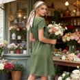 thumbnail image 5 of Shihyeh Summer Dresses for Women 2026 Sundress Short Petal Sleeve Dress with Pockets for Casual, 5 of 5