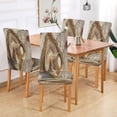 thumbnail image 7 of BZSMCE Chairs Slipcovers Dining Chair Covers Cappuccino Painting Creative Pattern, 7 of 7