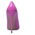thumbnail image 4 of Zhabtuc Women's Classic Slip On Heels Sexy Pointed Toe Pumps Stiletto Pumps Party Dress Shoes Hot Pink Size 7, 4 of 6