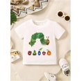 thumbnail image 1 of Boys' trendy cartoon for CATERPILLAR T-shirt pattern with letter print, short-sleeved round-neck summer casual children's clothing, fashionable and comfortable boys' short-sleeved tops tee, 1 of 6