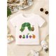 thumbnail image 1 of Boys' trendy cartoon for CATERPILLAR T-shirt pattern with letter print, short-sleeved round-neck summer casual children's clothing, fashionable and comfortable boys' short-sleeved tops tee, 1 of 6