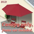 SUNNY Replacement Canopy Cover Only for 10' Patio 10ft 5 Ribs Half