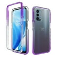 thumbnail image 7 of Mantto FOR OnePlus Nord N200 5G Case, 360 Full Body Cover Clear Bumper Protection Case - Shock Proof edges Hybrid Silicone Rubber TPU Bumper Gradient Phone Case for OnePlus Nord N200 5G - Purple, 7 of 7