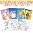 thumbnail image 2 of Libro para colorear ArtCreativity Dental, 20 paquetes de 5 x 7 para niños mayores de 3 años, 2 of 7